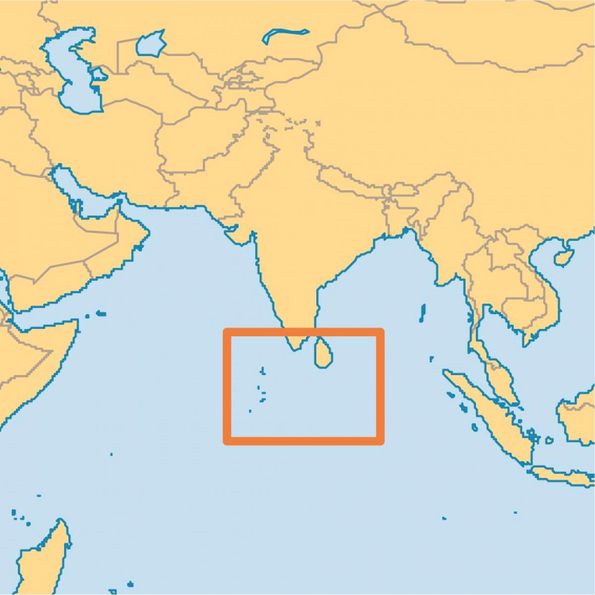 maldives island placering på verdenskortet
